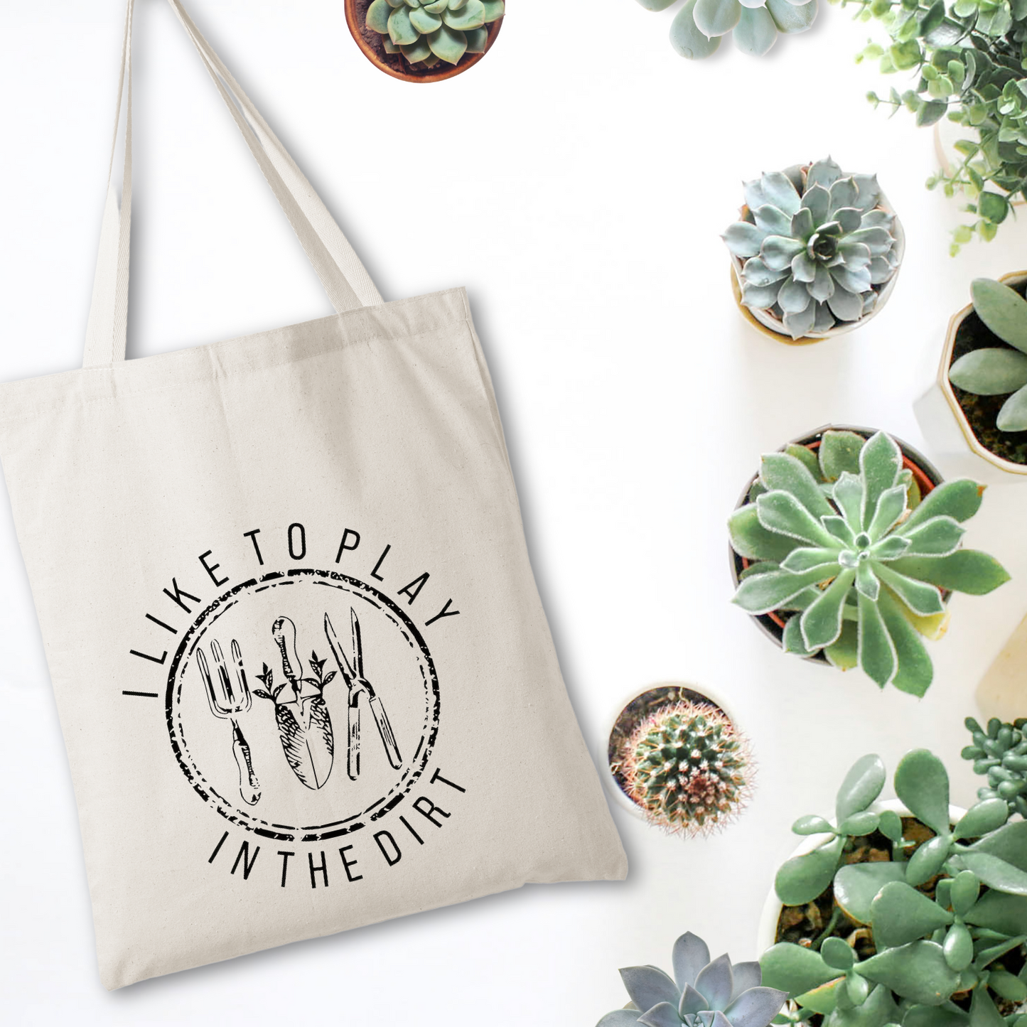 'I Like To Play In The Dirt' Tote Bag