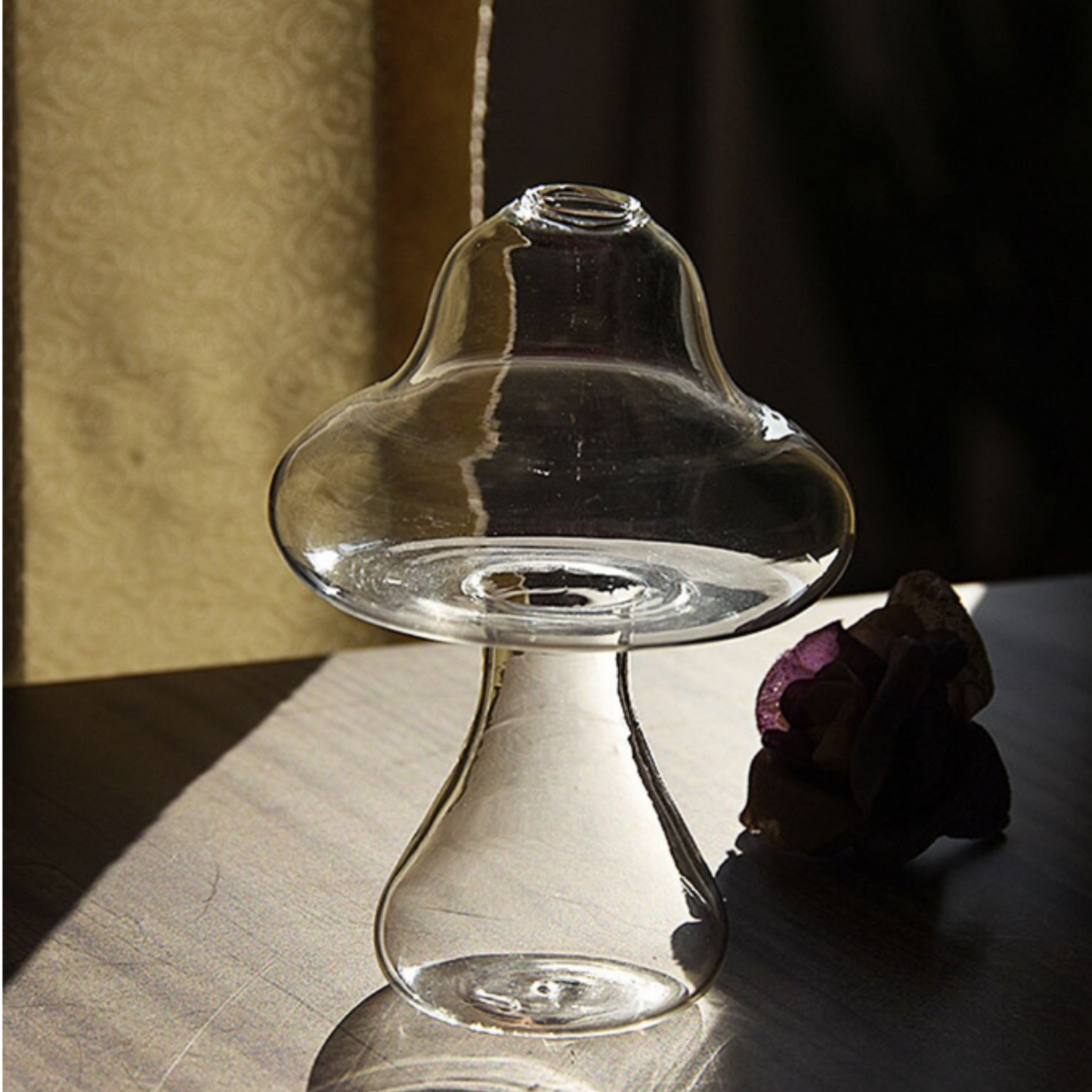 Glass Mushroom Propagating Vase