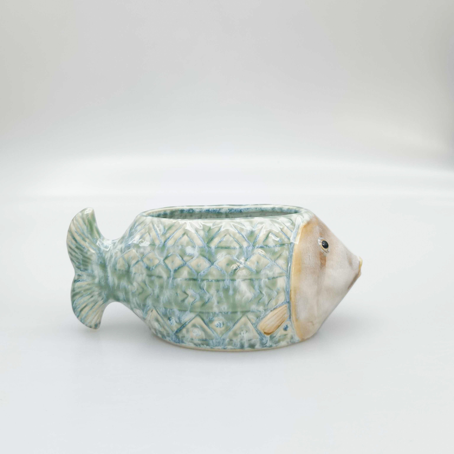 'Reef Fish' Planter Blue 20cm