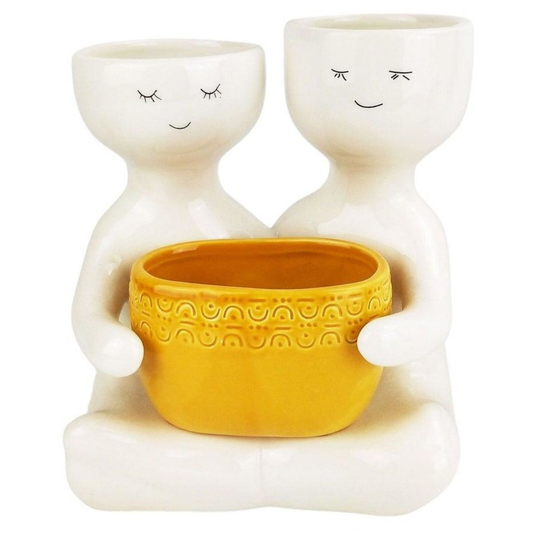 'Friends Holding a Pot' Planter