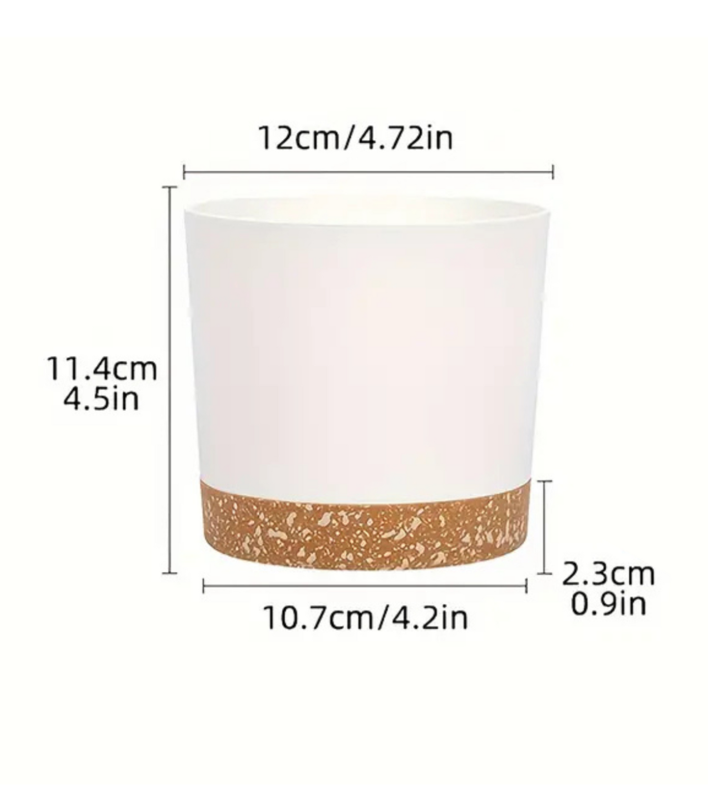 Removeable Saucer Planters (set of 2)