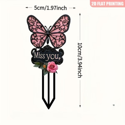 'Miss You' Garden/pot stake