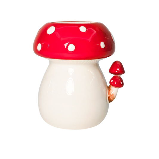 'Toadstool with Toadstools' Planter