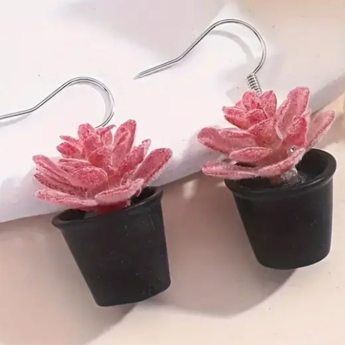 'Potted Succulent' Earrings