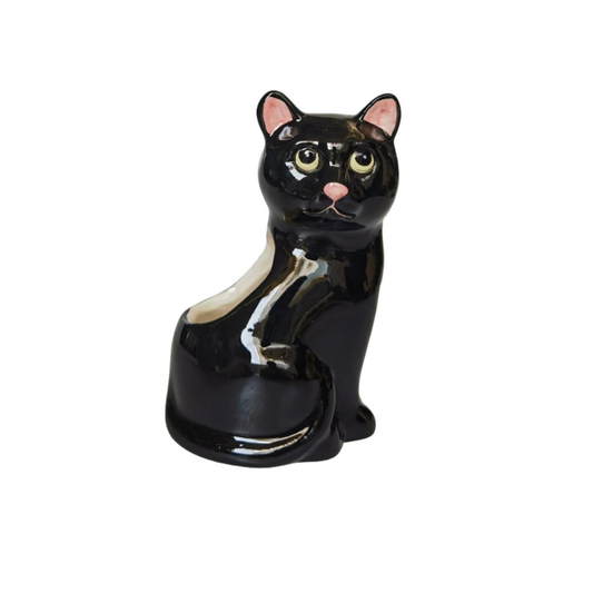 'Cappy Cat' Planter Black (small)